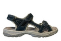 Trekkingsandaler dame denimfarvet læder str. 39